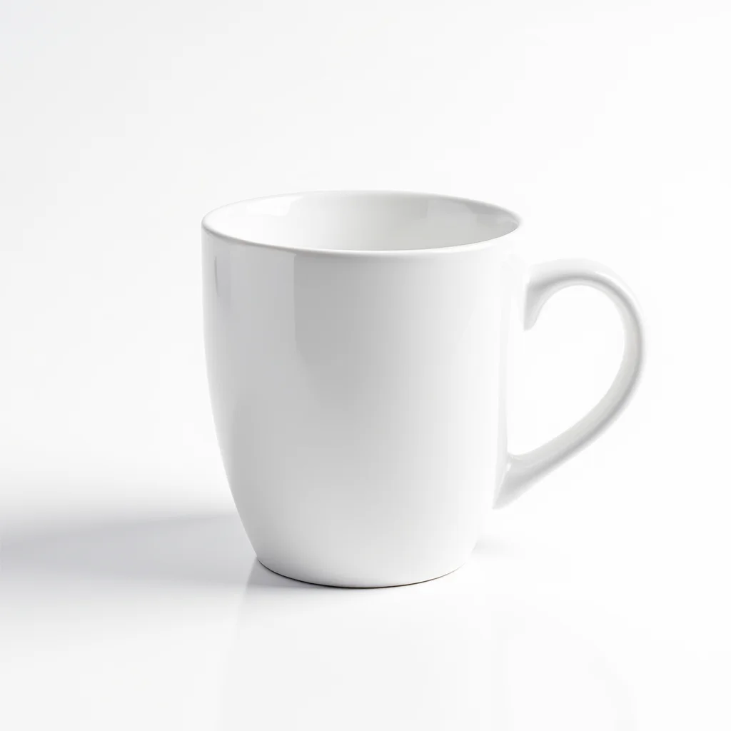 Caneca de Porcelana 350ml - Vista angular
